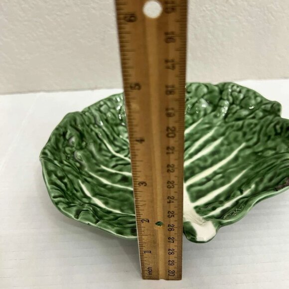 Bordallo Pinheiro Canbage 8” Plate * Chipped - Picture 6 of 6